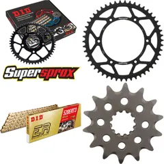 Chain Kit - Steel - for: HUSQVARNA TC250 02-03/TE250 02-03/TE4 14-50-116 DID520ERT2(G&G) Clip