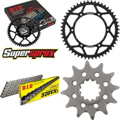 Chain Kit - Steel - for: HUSQVARNA TC250 06-08 12-50-116 DID520VX3 rivet