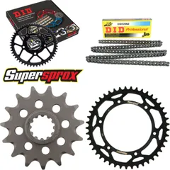 Kettensatz Stahl für: HUSQVARNA SMR450 03-04/TE610 E 97-09 15-45-114 DID520NZ Clip