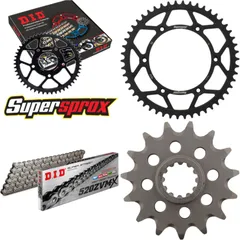 Chain Kit - Steel - for: HUSQVARNA TE350 90-91/TE450 02-04/TC5 15-50-116 DID520ZVM-X rivet