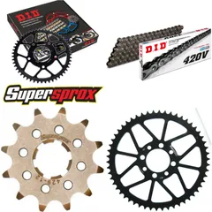 Chain Kit - Steel - for: SUZUKI TS50 XK 91-96 12-54-126 DID420V Clip