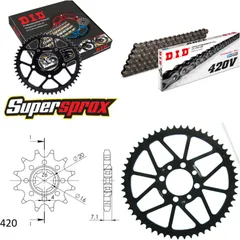 Chain Kit - Steel - for: SUZUKI TS50 XK 97-97 12-54-128 DID420V Clip