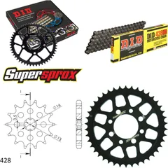 Kettensatz Stahl für: SUZUKI TS80 ER 81-84 14-42-110 DID428HD Clip