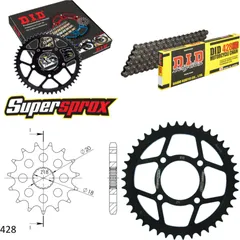 Chain Kit - Steel - for: SUZUKI GN125 /E 80km/h 95-96 12-42-114 DID428HD Clip