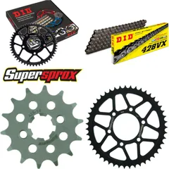 Chain Kit - Steel - for: SUZUKI TS125 78-79/TS125 ER 80-82 14-47-114 DID428VX Clip