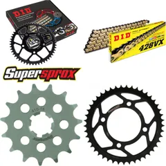 Chain Kit - Steel - for: SUZUKI GZ125 Gunfighter 00-06/GZ125 M 15-45-132 DID428VX(G&B) endless