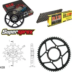 Chain Kit - Steel - for: SUZUKI VL125 Intruder LC 00-08 14-56-142 DID428HD Clip