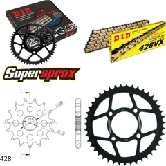 Chain Kit - Steel - for: SUZUKI GS125 97-99 14-43-124 DID428VX(G&B) endless
