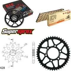 Kettensatz Stahl für: SUZUKI DR125 S 82-84 14-47-122 DID428NZ(G&B) Clip
