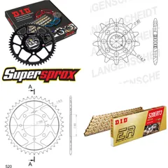 Chain Kit - Steel - for: SUZUKI GSX250 E 4 x Ø10.5 80-81 14-47-104 DID520ERT2(G&G) Clip