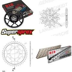 Chain Kit - Steel - for: SUZUKI GSX250 E 4 x Ø10.5 80-81 14-47-104 DID520ZVM-X(S&S) endless