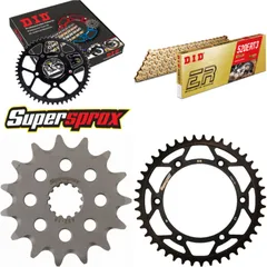 Chain Kit - Steel - for: SUZUKI DR350 SE 96-96/DR350 SE 97-98 15-43-108 DID520ERT2(G&G) Clip