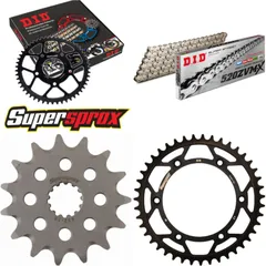 Chain Kit - Steel - for: SUZUKI DR350 SE 96-96/DR350 SE 97-98 15-43-108 DID520ZVM-X(S&S) rivet