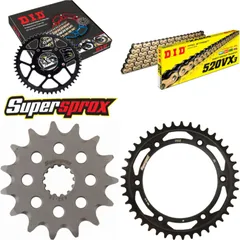 Chain Kit - Steel - for: SUZUKI DR350 SE 94-95 15-41-110 DID520VX3(G&B) Clip