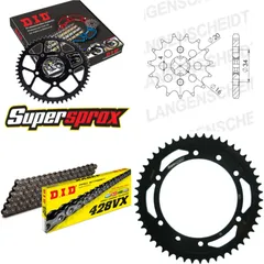 Chain Kit - Steel - for: SUZUKI DR125 SM 08-14 16-50-130 DID428VX rivet