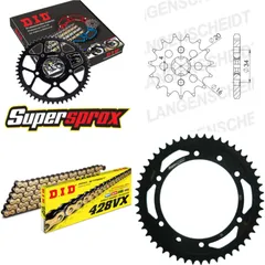Chain Kit - Steel - for: SUZUKI DR125 SM 08-14 16-50-130 DID428VX(G&B) endless