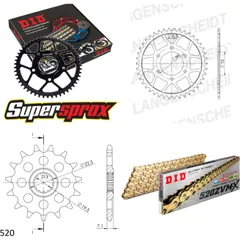Kettensatz Stahl für: SUZUKI SP370 77-80 15-42-100 DID520ZVM-X(G&G) Niet