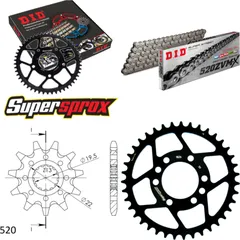 Chain Kit - Steel - for: SUZUKI LT160E Quadrunner 89-92/LT160F 11-39-084 DID520ZVM-X rivet