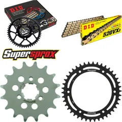 Chain Kit - Steel - for: SUZUKI DR600 R Dakar 86-90/DR600 S 85 16-42-108 DID520VX3(G&B) endless