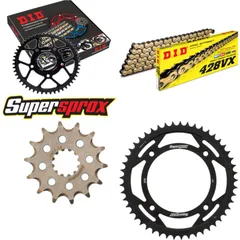 Chain Kit - Steel - for: KTM SX85 19``/16`` 18- 14-49-124 DID428VX(G&B) Clip