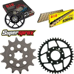 Chain Kit - Steel - for: KTM 200 Duke 11-14 14-42-118 DID520VX3(G&B) rivet