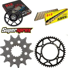 Chain Kit - Steel - for: KTM SX250 03-03/SX250 2T 04-15/SX250 13-48-114 DID520VX3(G&B) rivet