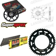 Kettensatz Stahl für: RIEJU MRX50 /Racing [6 x Ø8.5] 01-02/ 12-48-124 DID420D Clip