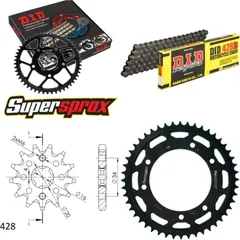Kettensatz Stahl für: RIEJU MRX125 02-06/SMX125 03-10/Tango 14-48-126 DID428D Clip