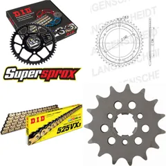 Chain Kit - Steel - for: SACHS Roadster 650 00-06 15-41-114 DID525VX3(G&B) rivet
