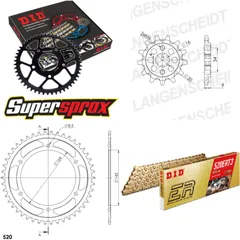 Chain Kit - Steel - for: HYOSUNG GT250 Naked 04-06/GT250 R Nak 14-46-112 DID520ERT2(G&G) Clip