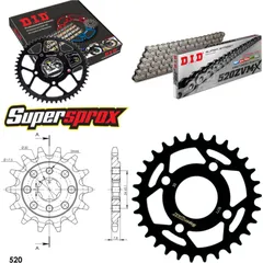 Chain Kit - Steel - for: KYMCO Maxxer 50 07-14/MXer 50 03-06 14-30-078 DID520ZVM-X endless