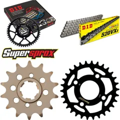 Chain Kit - Steel - for: KYMCO Mxer 150 03-06/MXU150 07-08 14-30-078 DID520VX3 Clip