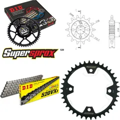 Chain Kit - Steel - for: KYMCO KXR250 Sport 04-07/MXU250 05-10 14-38-094 DID520VX3 endless