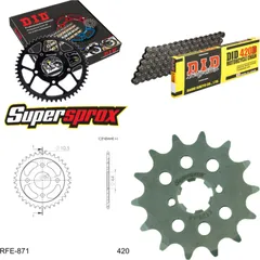 Chain Kit - Steel - for: E-Ton Rascal IXL-40 98-01/Viper JXL-4 14-36-078 DID420D Clip