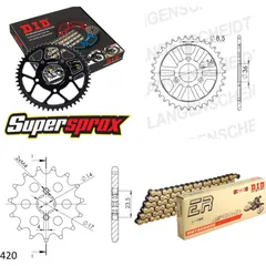 Kettensatz Stahl für: E-Ton Lightning AXL-50 99-03/Thunder 19-28-078 DID420NZ3(G&B) Clip