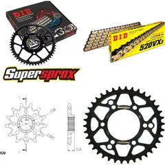 Chain Kit - Steel - for: POLARIS Trail Blazer 250 > 15.07.2000 11-38-086 DID520VX3(G&B) endless