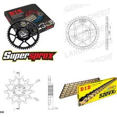 Chain Kit - Steel - for: POLARIS Sport 400 L 94-95 12-34-084 DID520VX3(G&B) Clip