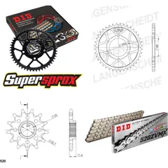Chain Kit - Steel - for: POLARIS Sport 400 L 94-95 12-34-084 DID520ZVM-X(S&S) rivet
