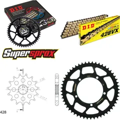 Kettensatz Stahl MUZ SX125 02-11 16-52-134 DID428VX(G&B) Niet