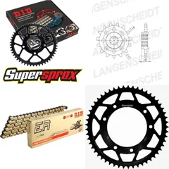 Kettensatz Stahl für: Gas Gas EC50 Boy 00-07/EC50 Rookie 01 12-53-130 DID420NZ3(G&B) Clip