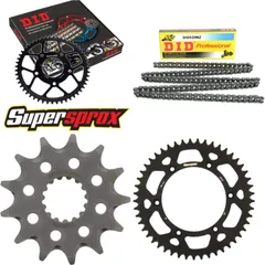 Kettensatz Alu schwarz für: BETA RR300 Enduro 12-15/RR350 13-49-114 DID520NZ Clip