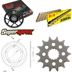 Kettensatz Alu schwarz für: APRILIA RS250 [DE] 95-98 14-43-110 DID520VX3(G&B) Clip