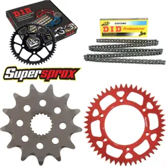 Kettensatz Alu rot HM CRE125 Enduro 03-03 13-49-116 DID520NZ Clip