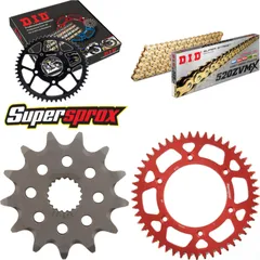 Kettensatz Alu rot HM CRE125 Enduro 03-03 13-49-116 DID520ZVM-X(G&G) Endlos