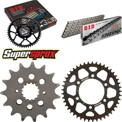 Kettensatz Alu schwarz für: DUCATI 695 Monster 08-08/696 15-45-108 DID520ZVM-X Niet