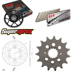 Kettensatz Alu schwarz für: DUCATI 620 Monster /s i.e./i. 15-48-106 DID520ZVM-X(S&S) Niet