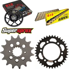Kettensatz Alu schwarz für: DUCATI 750 SS 91-98/888 Strad 15-37-096 DID520VX3(G&B) Niet