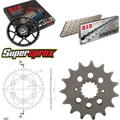 Kettensatz Alu schwarz für: DUCATI 800 Sport /Supersport 15-39-098 DID520ZVM-X(S&S) Endlos