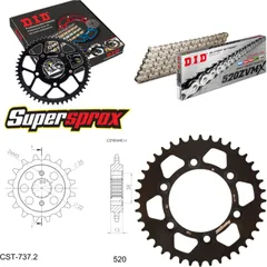 Kettensatz Alu schwarz für: DUCATI 907 i.e. 92-92 15-40-108 DID520ZVM-X(S&S) Endlos