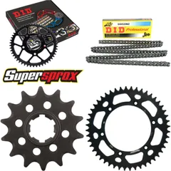 Kettensatz Alu schwarz für: HUSQVARNA WR360 92-98 14-48-114 DID520NZ Clip